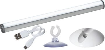 LED-lampa Functional Make Up Light 21 cm Uppladdningsbar 3-stegsdimring - Silver - Belysning - Glödlampor & ljuskällor - LED belysning