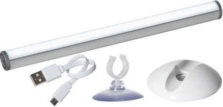 LED-lampa Functional Make Up Light 21 cm Uppladdningsbar 3-stegsdimring - Silver - Belysning - Glödlampor & ljuskällor - LED belysning