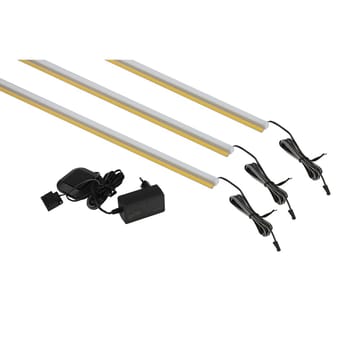 LED-profiler Serio Vit för Typ 05, 3 Stycken - Belysning - Lampor & belysning inomhus - Möbelbelysning & integrerad belysning - Skåpbelysning & bänkbelysning