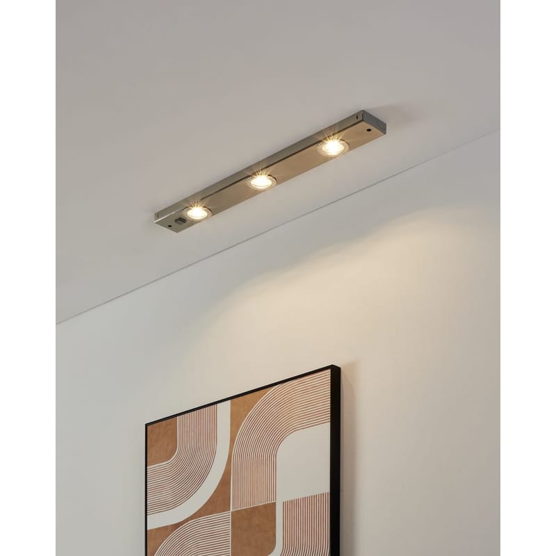 Skåplampa Kob - Matt nickel - Belysning - Lampor & belysning inomhus - Möbelbelysning & integrerad belysning - Skåpbelysning & bänkbelysning