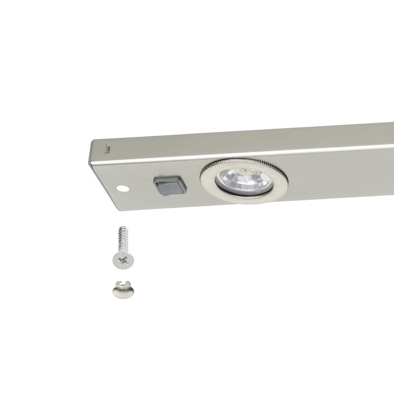 Skåplampa Kob - Matt nickel - Belysning - Lampor & belysning inomhus - Möbelbelysning & integrerad belysning - Skåpbelysning & bänkbelysning