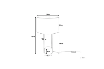 Madrica Bordslampa 60 cm E27 - Vit/Svart/Grå - Belysning - Lampor & belysning inomhus - Bordslampa
