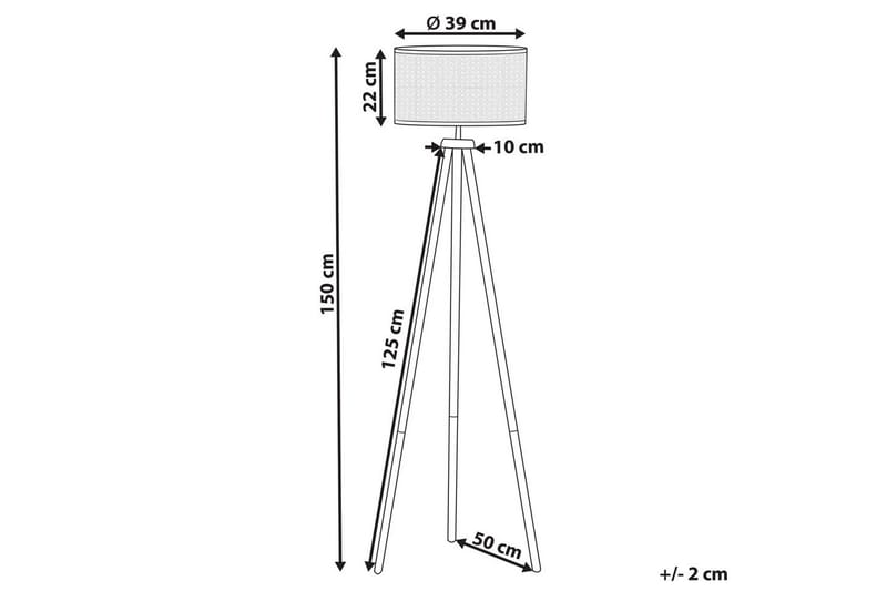 Makronisos Golvlampa 150 cm - Ljus trä - Belysning - Lampor & belysning inomhus - Golvlampa