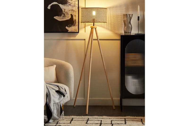 Makronisos Golvlampa 150 cm - Ljus trä - Belysning - Lampor & belysning inomhus - Golvlampa