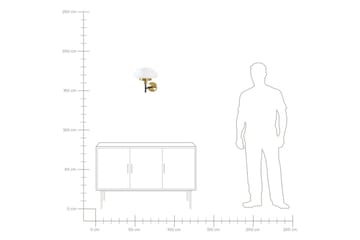 Maltiba Vägglampa E27 - Guld/Vit - Belysning - Lampor & belysning inomhus - Vägglampa - Väggarmatur