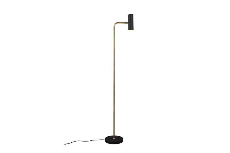 Marley golvlampa GU10 mattmässing/ mattsvart - Mässing/Matt svart - Belysning - Lampor & belysning inomhus - Golvlampa