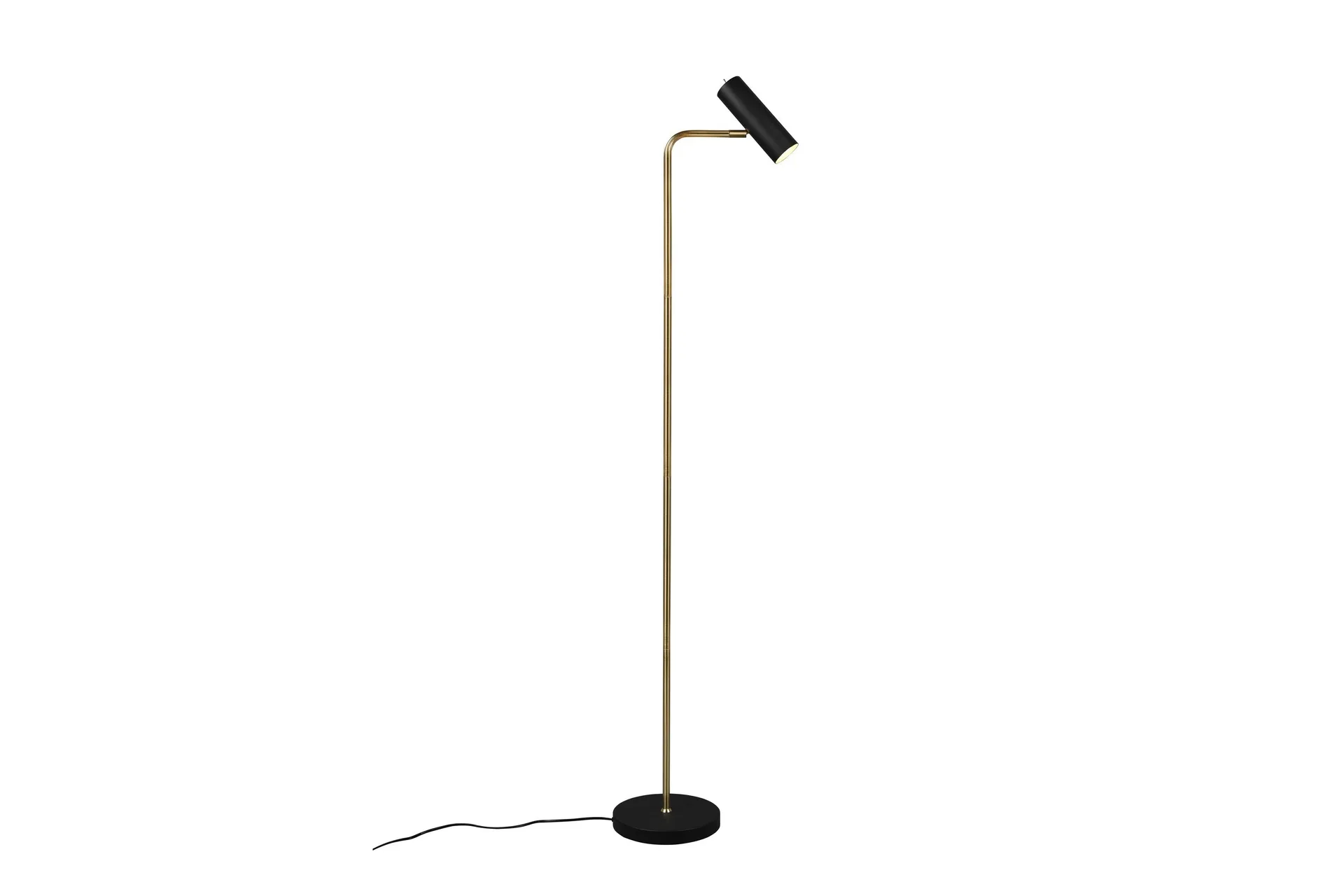 Marley Golvlampa GU10 mattmässing/ mattsvart - Mässing/Matt svart