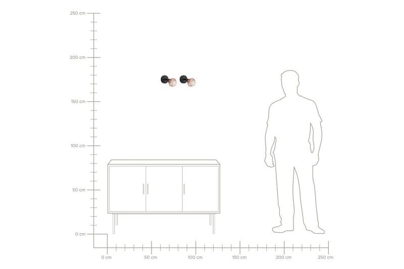 Milabo Spotlight 2 st G9 - Svart/Koppar - Belysning - Lampor & belysning inomhus - Hall lampa