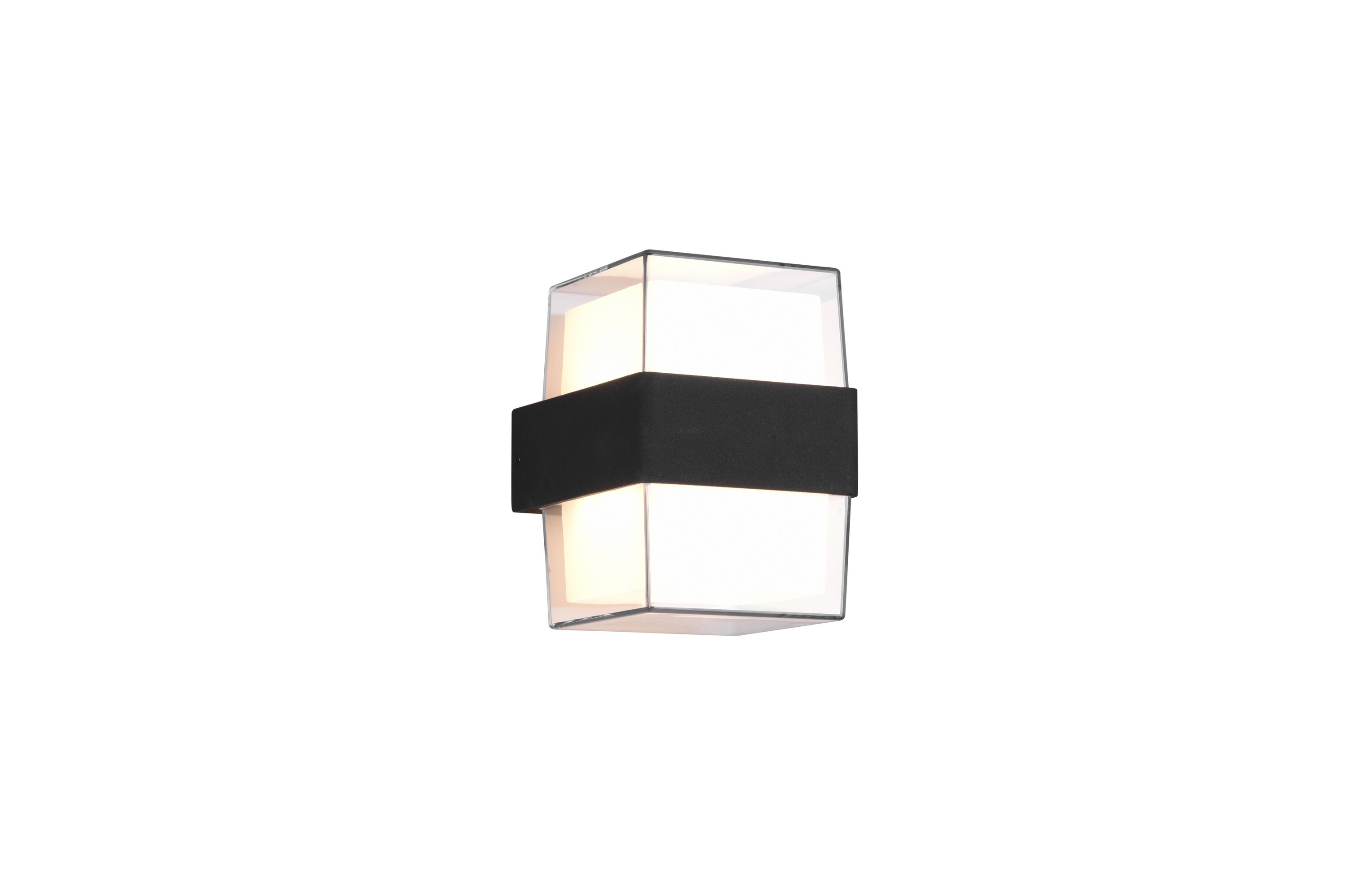 Molina LED vägglampa fyrkant antracit Antracit