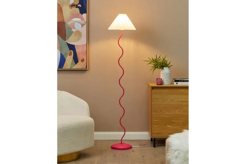 Montecristo Golvlampa 161 cm - Rosa/Vit - Belysning - Lampor & belysning inomhus - Golvlampa