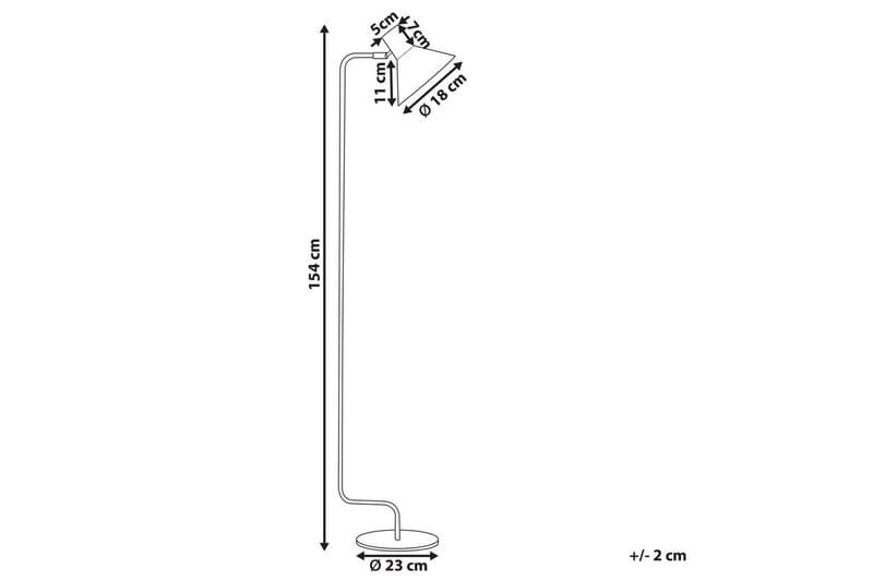 Paksli Golvlampa 154 cm - Orange - Belysning - Lampor & belysning inomhus - Golvlampa