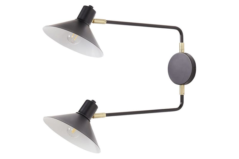 Paleki Vägglampa E27 - Svart - Belysning - Lampor & belysning inomhus - Vägglampa - Väggarmatur