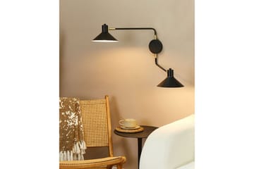 Paleki Vägglampa E27 - Svart - Belysning - Lampor & belysning inomhus - Vägglampa - Väggarmatur