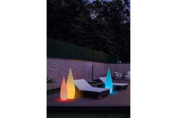 Palmas LED golv 80cm RGBW fjärrkontroll vit - Vit - Belysning - Lampor & belysning inomhus - Golvlampa