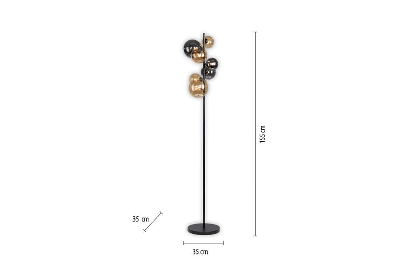 Popsicle Paul Neuhaus Golvlampa - Black - Belysning - Lampor & belysning inomhus - Golvlampa