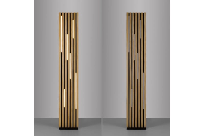 Q-Akustik Paul Neuhaus Golvlampa - Wood - Belysning - Lampor & belysning inomhus - Golvlampa