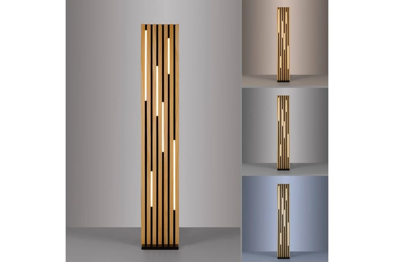 Q-Akustik Paul Neuhaus Golvlampa - Wood - Belysning - Lampor & belysning inomhus - Golvlampa