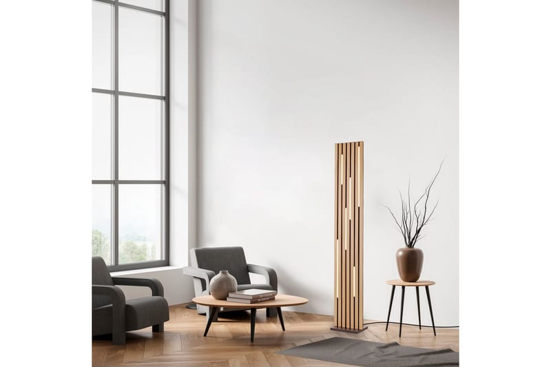 Q-Akustik Paul Neuhaus Golvlampa - Wood - Belysning - Lampor & belysning inomhus - Golvlampa