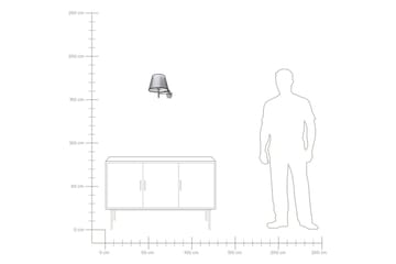Razzkari Vägglampa E27 - Grå - Belysning - Lampor & belysning inomhus - Vägglampa - Väggarmatur
