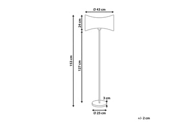 Sancalvo Golvlampa 153 cm - Guld/Vit - Belysning - Lampor & belysning inomhus - Golvlampa