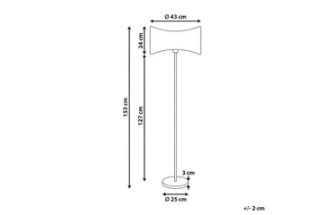 Sancalvo Golvlampa 153 cm - Silver/Svart - Belysning - Lampor & belysning inomhus - Golvlampa