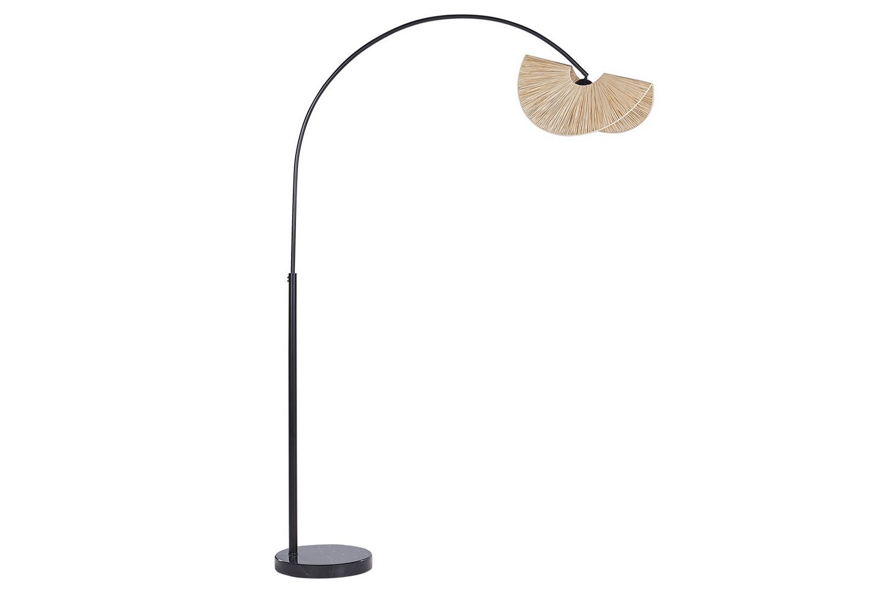Santover Golvlampa 189 cm Svart/Natur