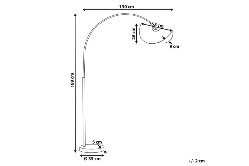 Santover Golvlampa 189 cm - Svart/Natur - Belysning - Lampor & belysning inomhus - Golvlampa