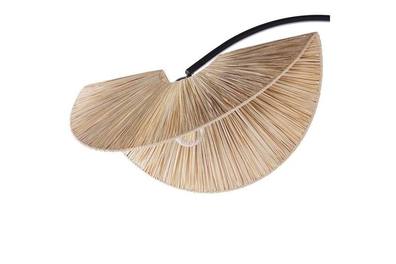 Santover Golvlampa 189 cm - Svart/Natur - Belysning - Lampor & belysning inomhus - Golvlampa