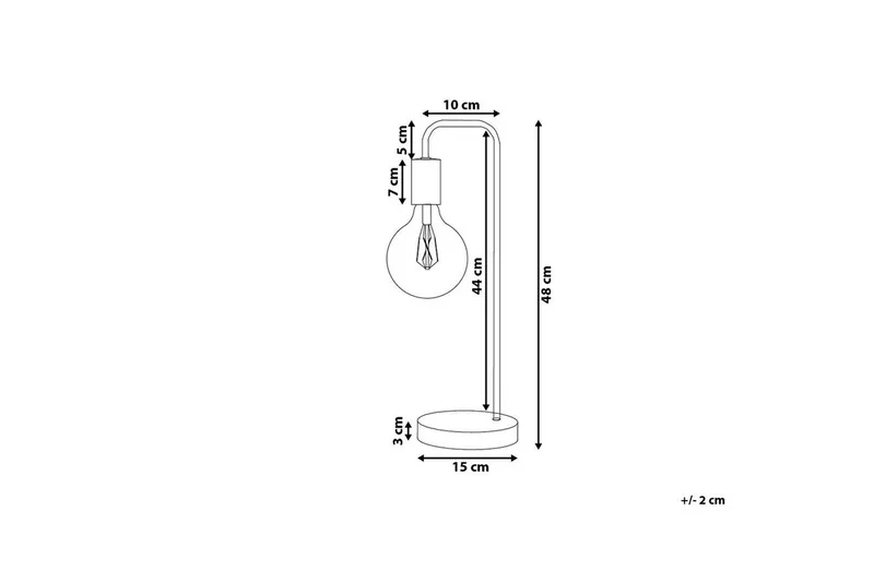 Savenay Bordslampa 48 cm E27 - Guld - Belysning - Lampor & belysning inomhus - Bordslampa