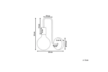 Savenay Vägglampa E27 - Guld - Belysning - Lampor & belysning inomhus - Vägglampa - Väggarmatur
