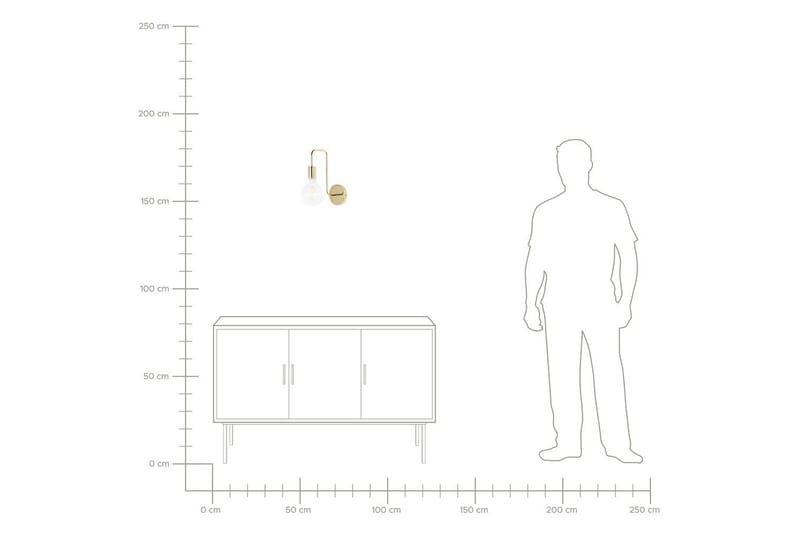 Savenay Vägglampa E27 - Guld - Belysning - Lampor & belysning inomhus - Vägglampa - Väggarmatur