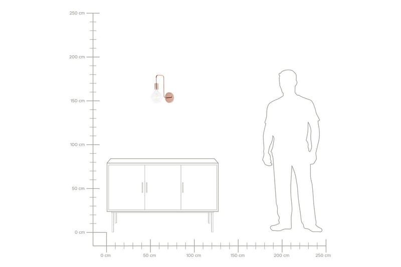 Savenay Vägglampa E27 - Koppar - Belysning - Lampor & belysning inomhus - Vägglampa - Väggarmatur