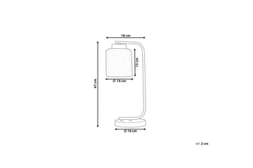 Skyrla Bordslampa 47 cm E27 - Svart/Vit - Belysning - Lampor & belysning inomhus - Bordslampa