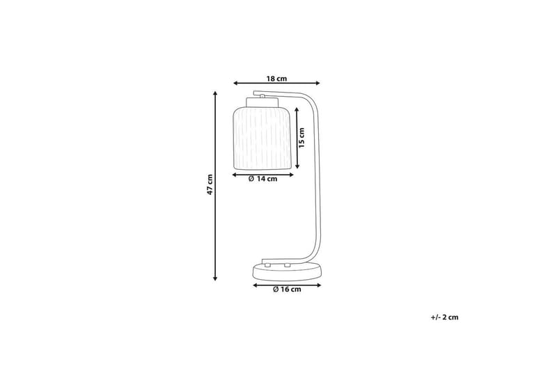 Skyrla Bordslampa 47 cm E27 - Svart/Vit - Belysning - Lampor & belysning inomhus - Bordslampa