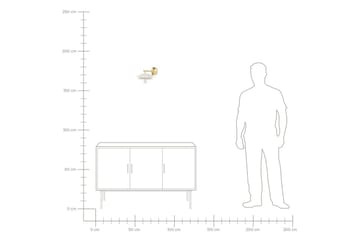 Solab Vägglampa E27 - Guld/Vit - Belysning - Lampor & belysning inomhus - Vägglampa - Väggarmatur