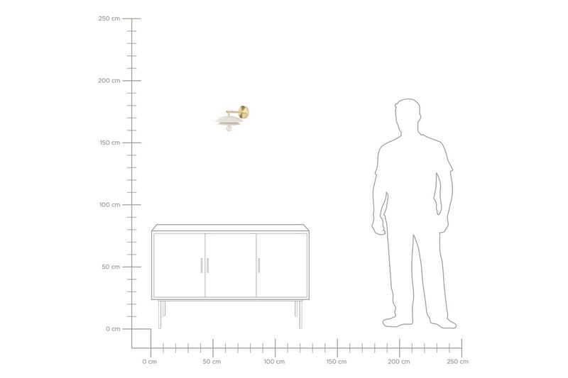 Solab Vägglampa E27 - Guld/Vit - Belysning - Lampor & belysning inomhus - Vägglampa - Väggarmatur