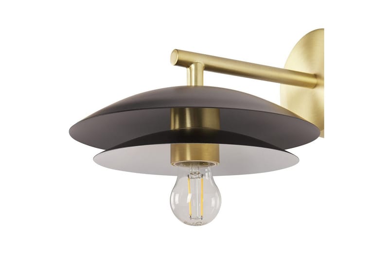 Solab Vägglampa E27 - Svart/Guld - Belysning - Lampor & belysning inomhus - Vägglampa - Väggarmatur