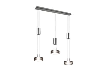 Franklin LED taklampa 3L borstad stål - Borstad stål - Belysning - Lampor & belysning inomhus - Sovrumslampa - Taklampa sovrum