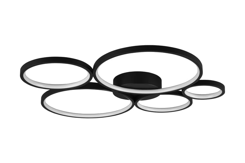 Rondo LED plafond mattsvart 5L - Matt svart - Belysning - Lampor & belysning inomhus - Sovrumslampa - Taklampa sovrum