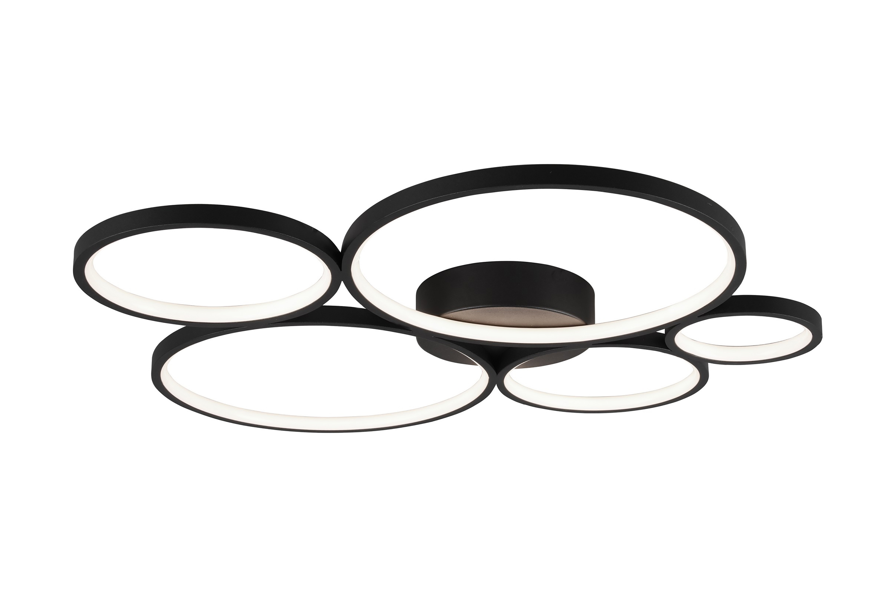 Rondo LED plafond mattsvart 5L Matt svart