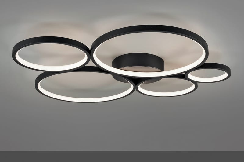 Rondo LED plafond mattsvart 5L - Matt svart - Belysning - Lampor & belysning inomhus - Sovrumslampa - Taklampa sovrum