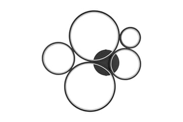 Rondo LED Plafond mattsvart 5L - Matt svart - Belysning - Lampor & belysning inomhus - Sovrumslampa - Taklampa sovrum