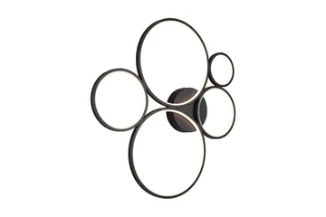 Rondo LED Plafond mattsvart 5L - Matt svart - Belysning - Lampor & belysning inomhus - Sovrumslampa - Taklampa sovrum