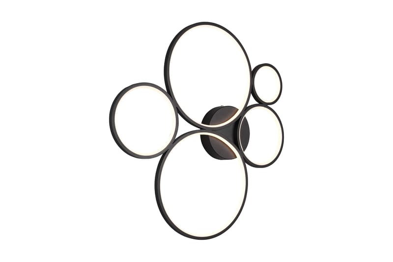 Rondo LED Plafond mattsvart 5L - Matt svart - Belysning - Lampor & belysning inomhus - Sovrumslampa - Taklampa sovrum