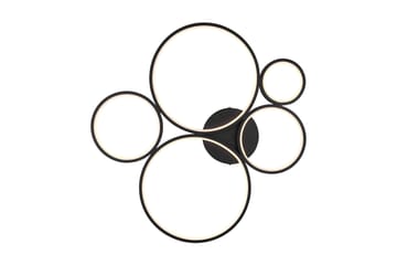 Rondo LED Plafond mattsvart 5L - Matt svart - Belysning - Lampor & belysning inomhus - Sovrumslampa - Taklampa sovrum