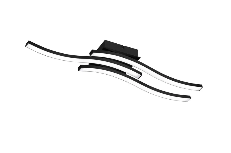 Route LED Plafond 3L mattsvart, Matt svart/Vit