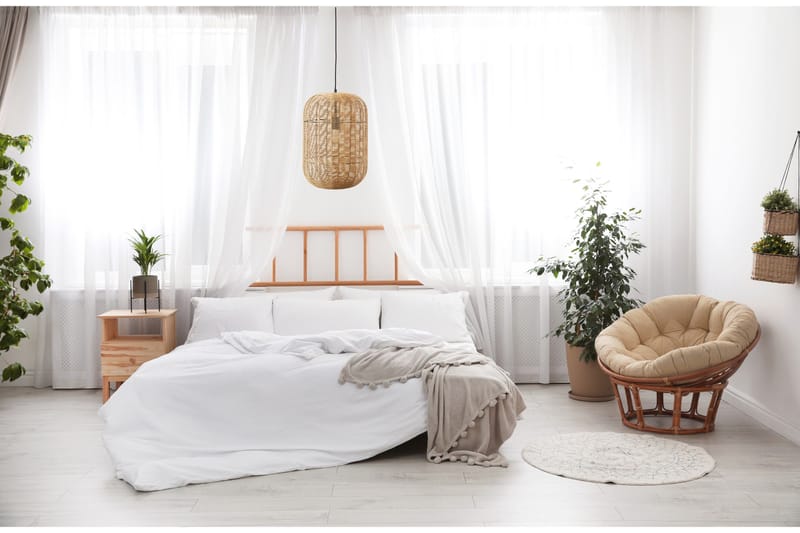 Runa Taklampa E27 25cm mattsvart/rotting - Natur/Matt svart - Belysning - Lampor & belysning inomhus - Sovrumslampa - Taklampa sovrum