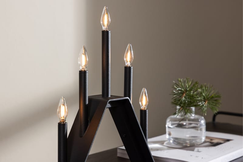 Åre Adventsljusstake 36 cm - Svart - Belysning - Lampor & belysning inomhus - Sovrumslampa - Sänglampa - Sängbordslampa