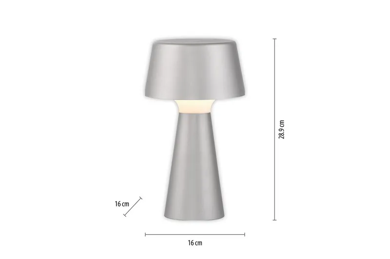 Abera Just Light Bordslampa - Silver - Belysning - Lampor & belysning inomhus - Sovrumslampa - Sänglampa - Sängbordslampa