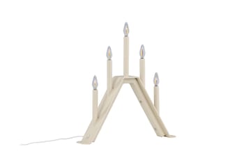 Adventsljusstake Lungby 36 cm - Beige - Belysning - Lampor & belysning inomhus - Sovrumslampa - Sänglampa - Sängbordslampa